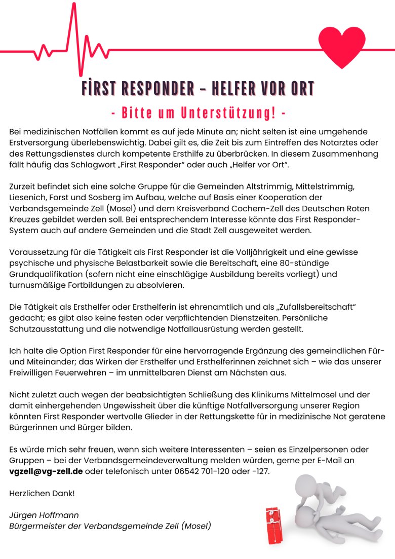 First Responder - Helfer vor Ort