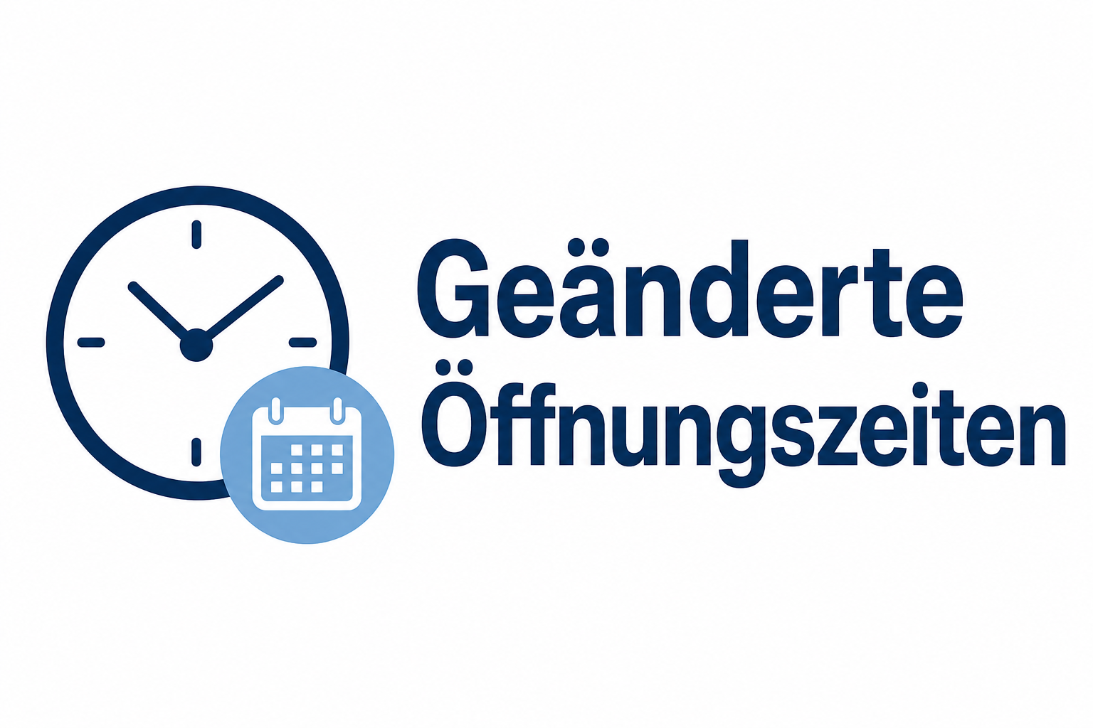 Symbolbild Geänderte Öffnungszeiten